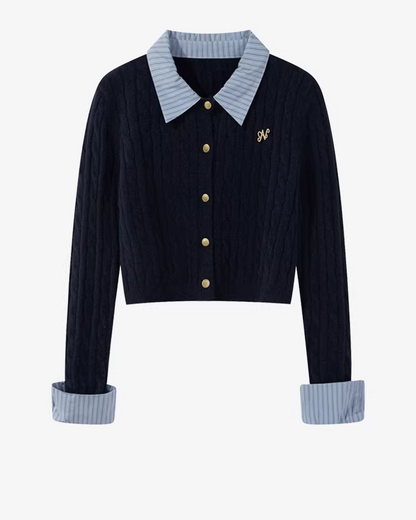 Layer Button Knit Shirt CA0002