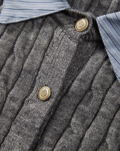 Layer Button Knit Shirt CA0002