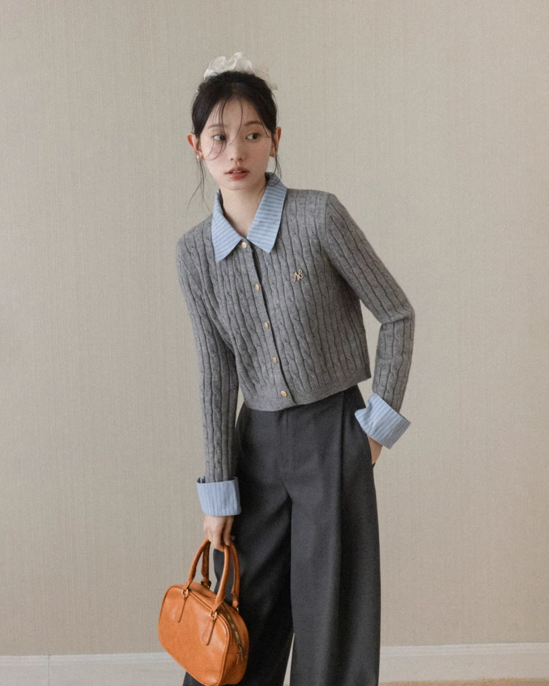 Layer Button Knit Shirt CA0002