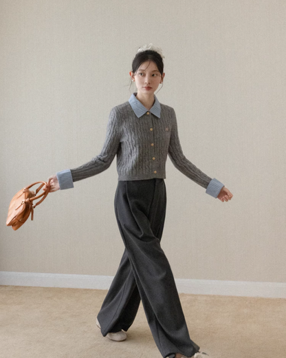 Layer Button Knit Shirt CA0002