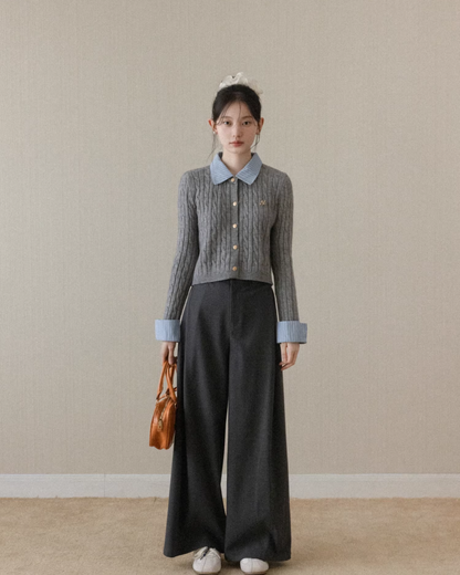 Layer Button Knit Shirt CA0002