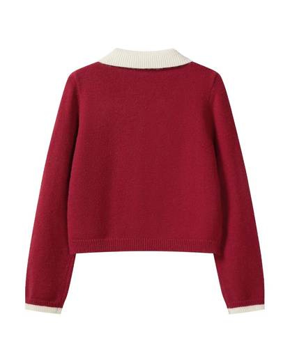 Layer Color Button Knit Shirt CA0004