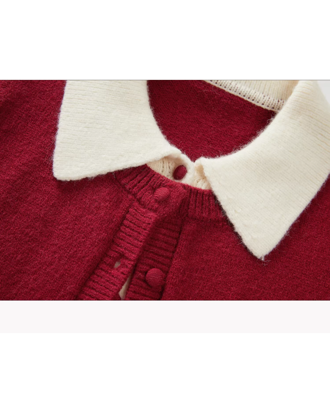 Layer Color Button Knit Shirt CA0004