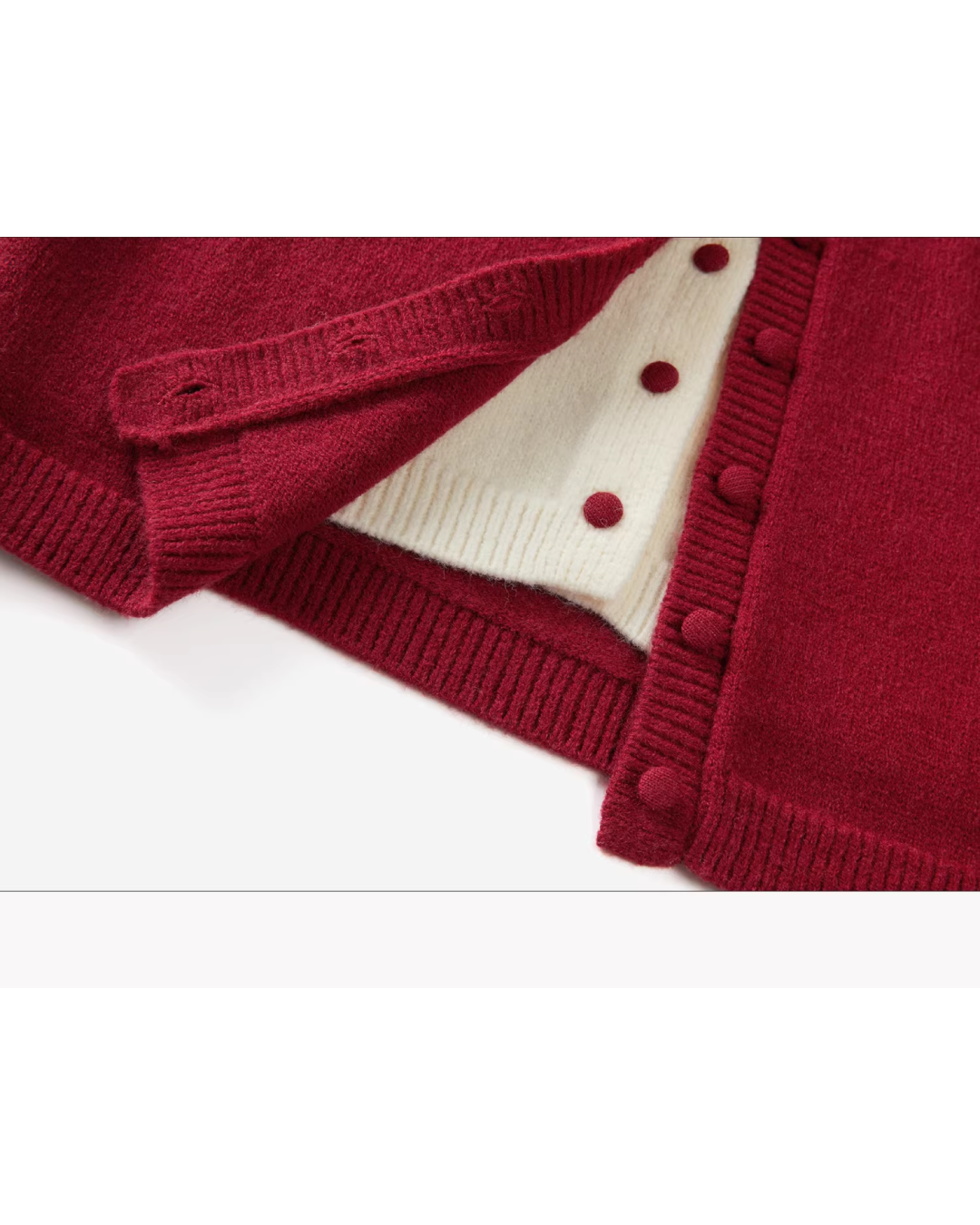 Layer Color Button Knit Shirt CA0004