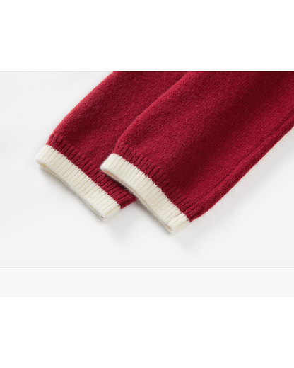 Layer Color Button Knit Shirt CA0004