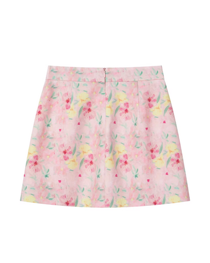 Pink Flower Pattern Matching cloth CA0005