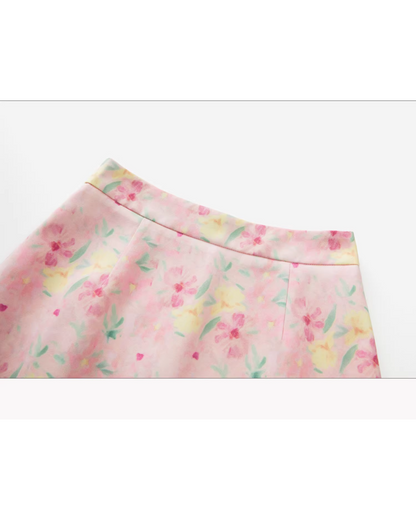 Pink Flower Pattern Matching cloth CA0005