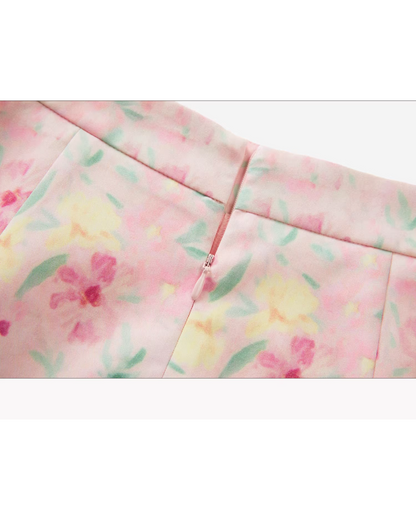 Pink Flower Pattern Matching cloth CA0005