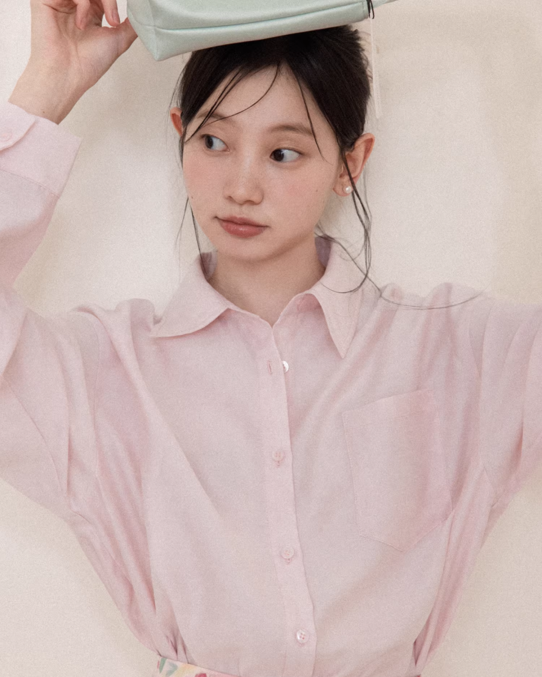 Pink Flower Pattern Matching cloth CA0005