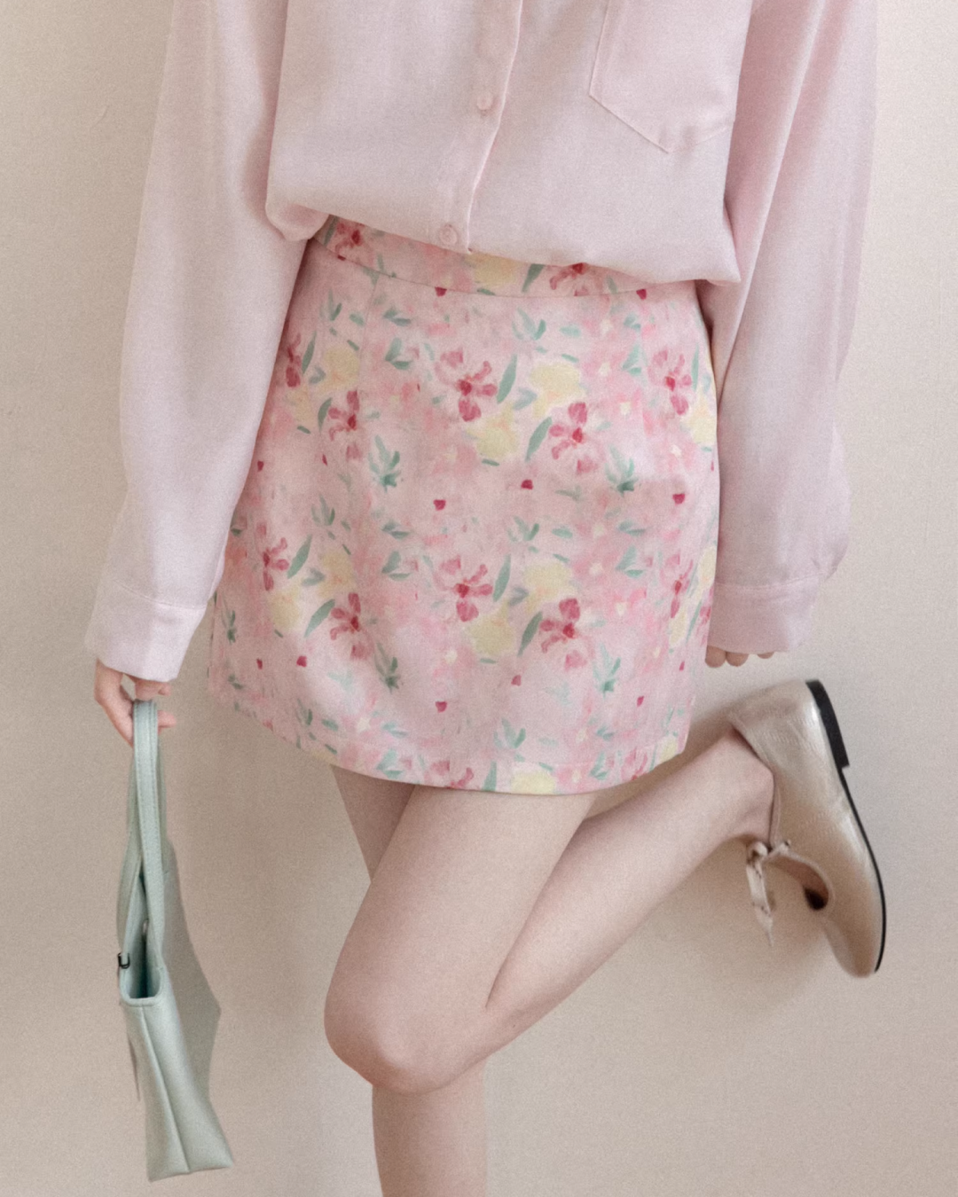 Pink Flower Pattern Matching cloth CA0005