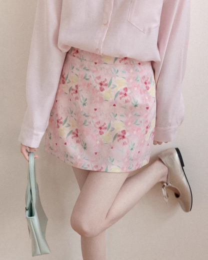 Pink Flower Pattern Matching cloth CA0005