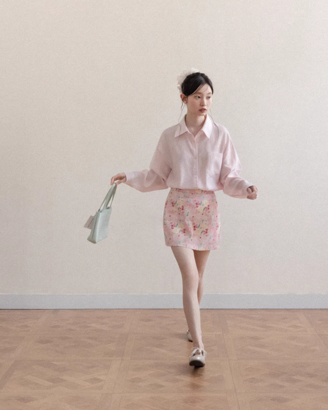 Pink Flower Pattern Matching cloth CA0005