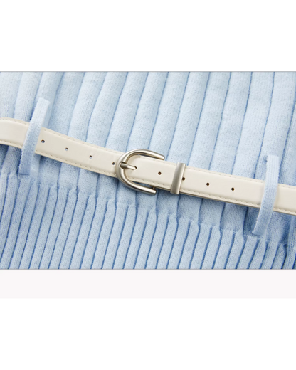 Off Shoulder Ribbon Mini Skirt Matching cloth CA0006