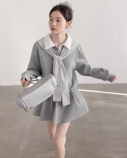 Polo Sweatshirt Dress CA0007