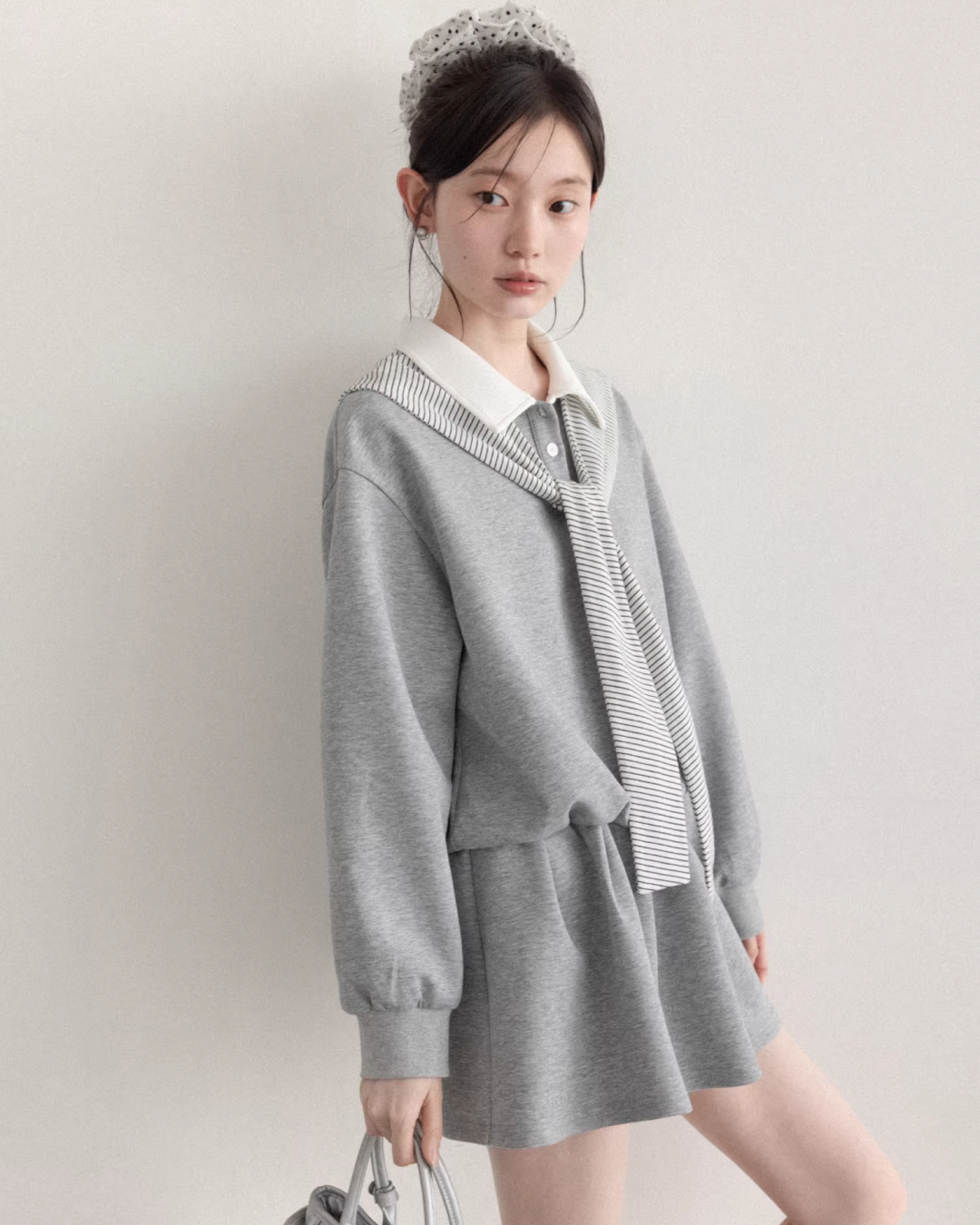 Polo Sweatshirt Dress CA0007