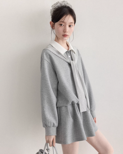 Polo Sweatshirt Dress CA0007