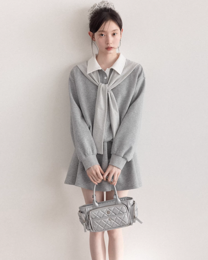 Polo Sweatshirt Dress CA0007