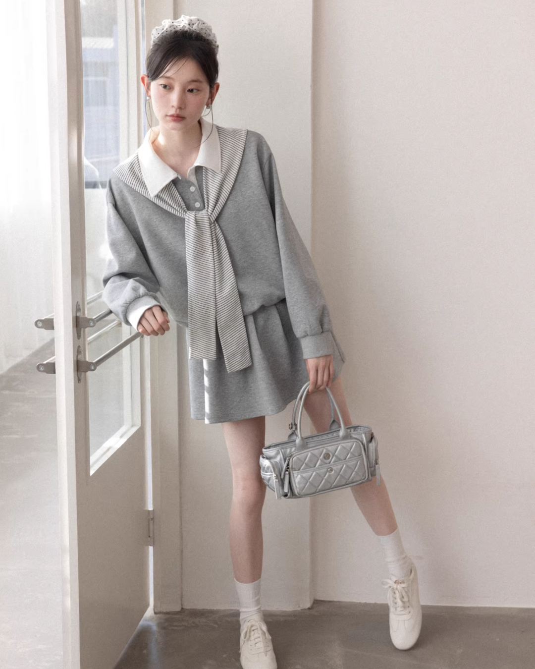 Polo Sweatshirt Dress CA0007