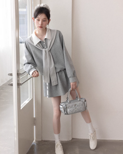 Polo Sweatshirt Dress CA0007