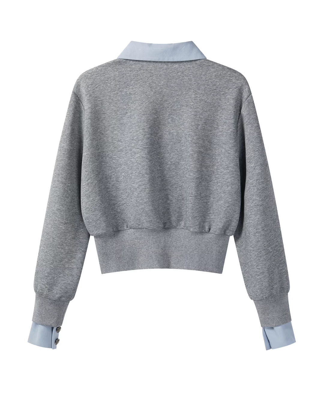 Gray Layer Shirt Pleated Short Pants CA0008