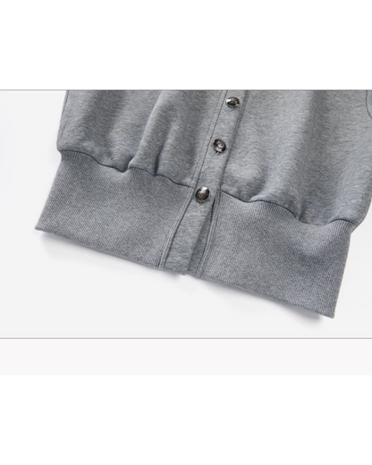 Gray Layer Shirt Pleated Short Pants CA0008