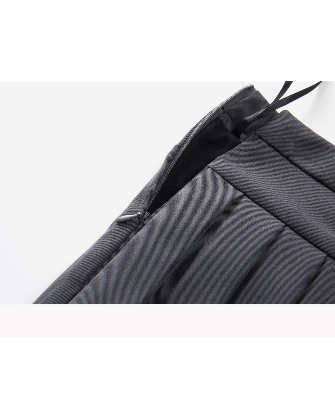 Gray Layer Shirt Pleated Short Pants CA0008