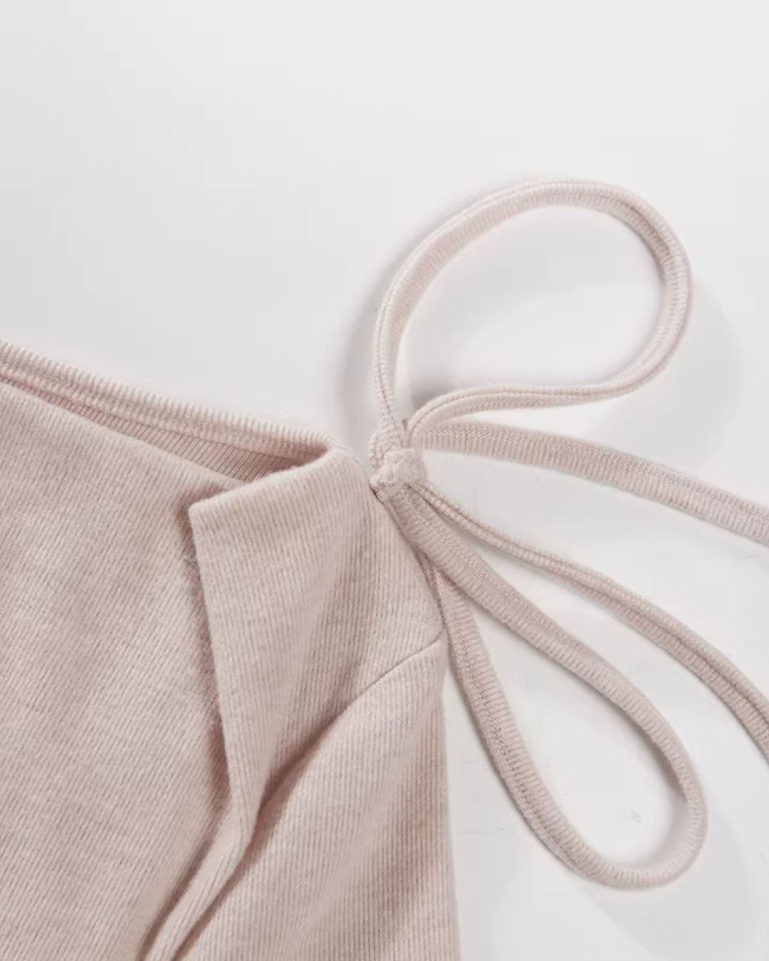 Pink Off Shoulder Ribbon Top CA0009