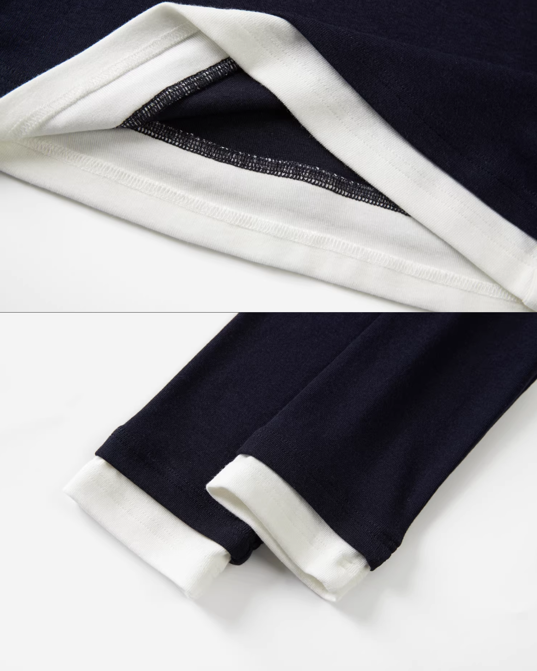 Layer Bicolor Navy Top CA0010