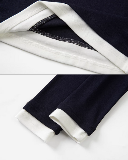 Layer Bicolor Navy Top CA0010