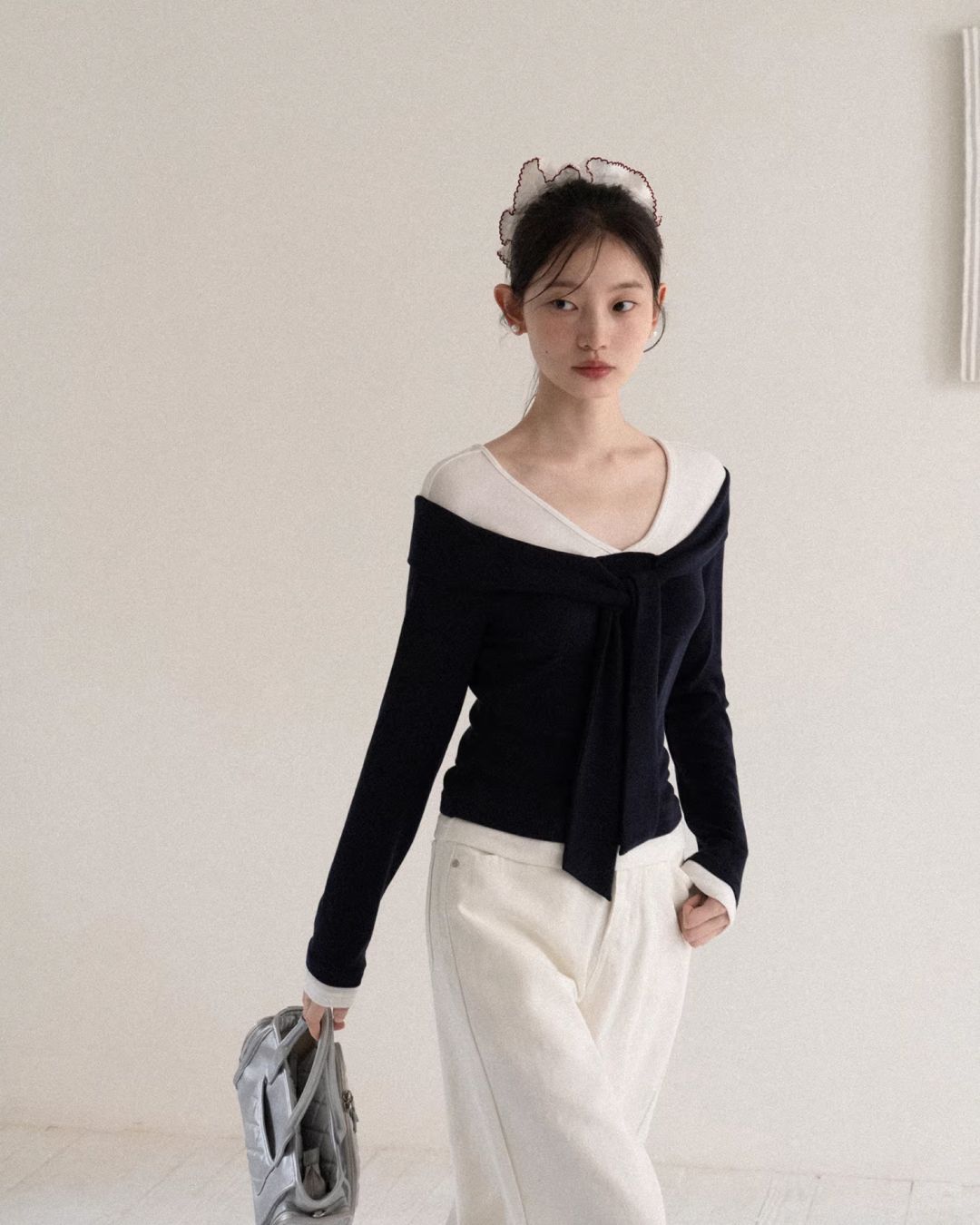 Layer Bicolor Navy Top CA0010