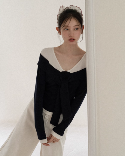 Layer Bicolor Navy Top CA0010