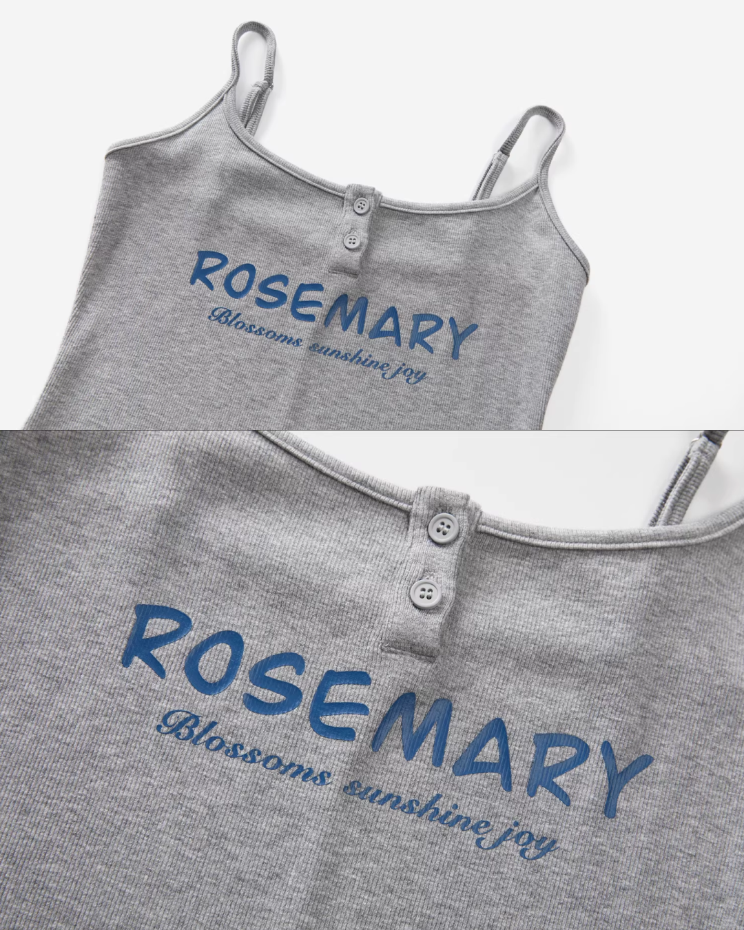 Blue Shirt Gray Camisoal Dress CA0011