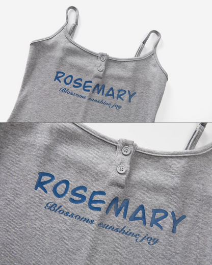 Blue Shirt Gray Camisoal Dress CA0011