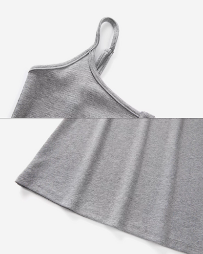 Blue Shirt Gray Camisoal Dress CA0011