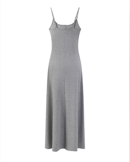 Blue Shirt Gray Camisoal Dress CA0011