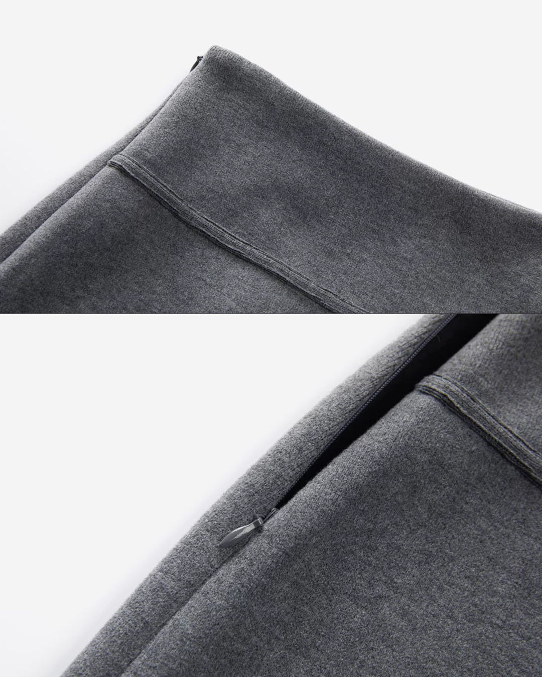 Yellow Bicolor Shirt Gray Long Skirt CA0012