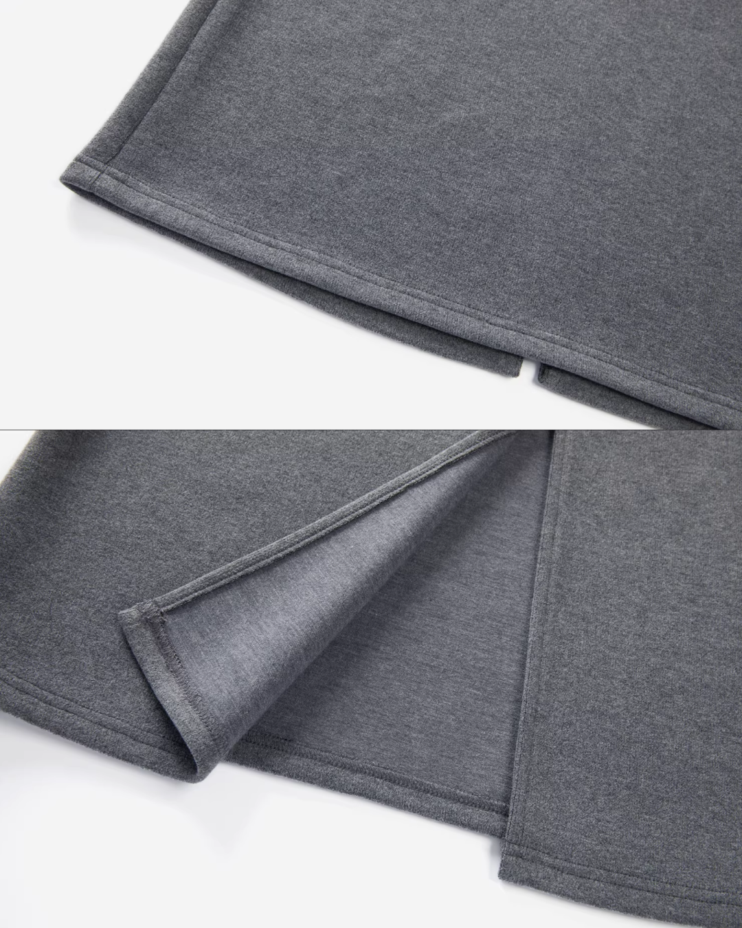 Yellow Bicolor Shirt Gray Long Skirt CA0012