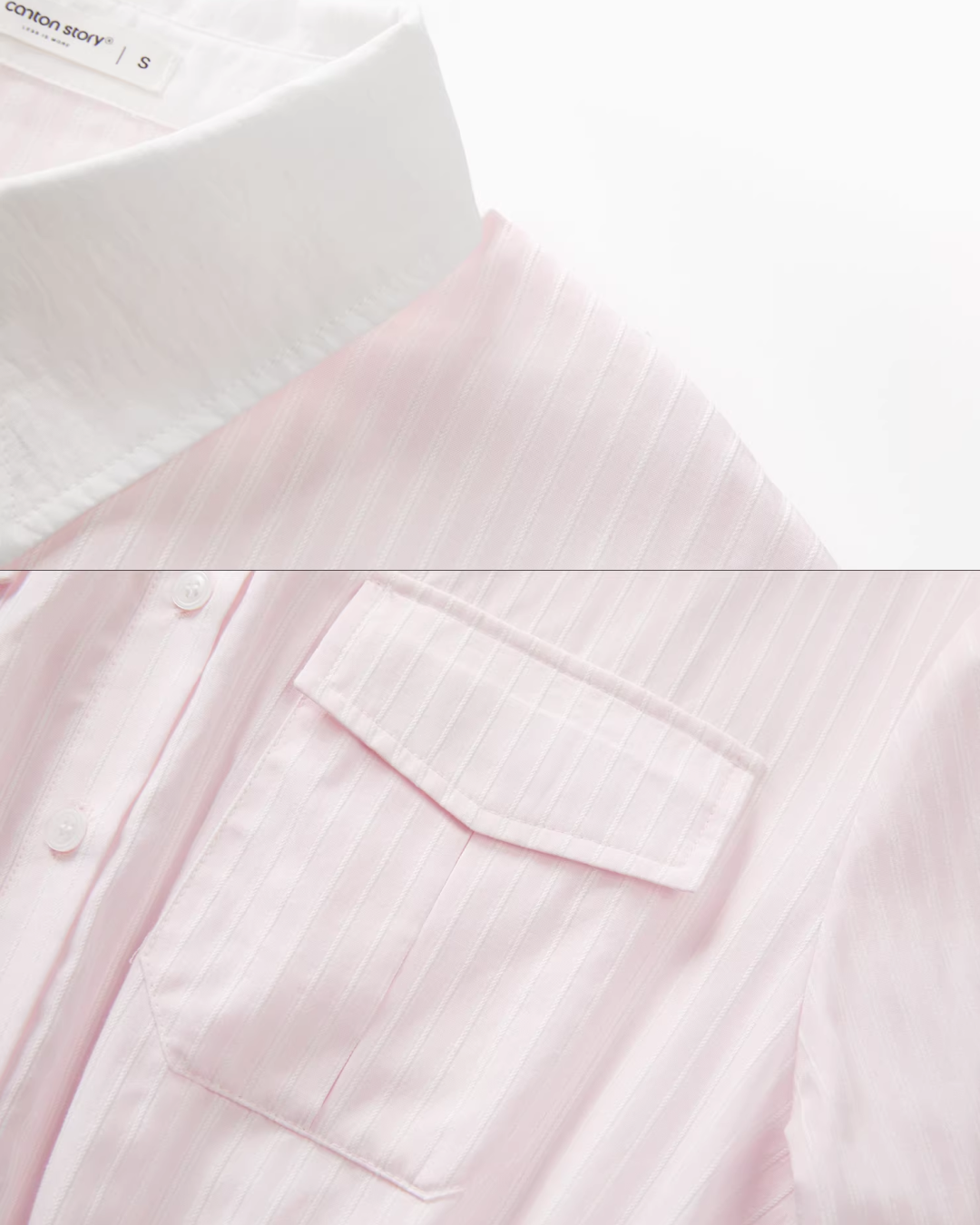 Pink Stripe Cardigan Shirt Dress CA0013