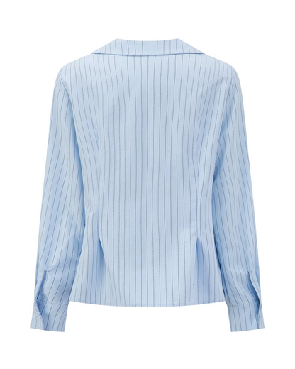 Stripe Ribbon Zip Jacket & Frill Short Skirt CA0014