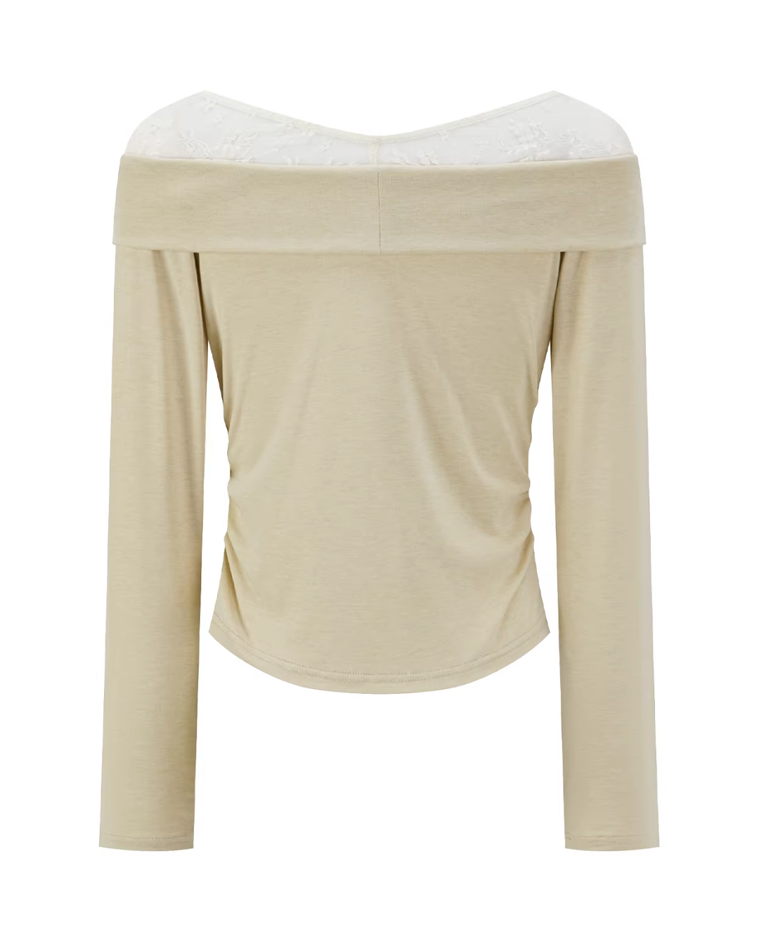 Shoulder Lace Ribbon Long-sleeveT CA0015