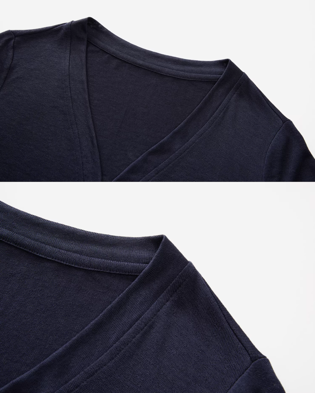 Navy Knit Cardigan & Flower Pattern Camisoal Dress CA0021