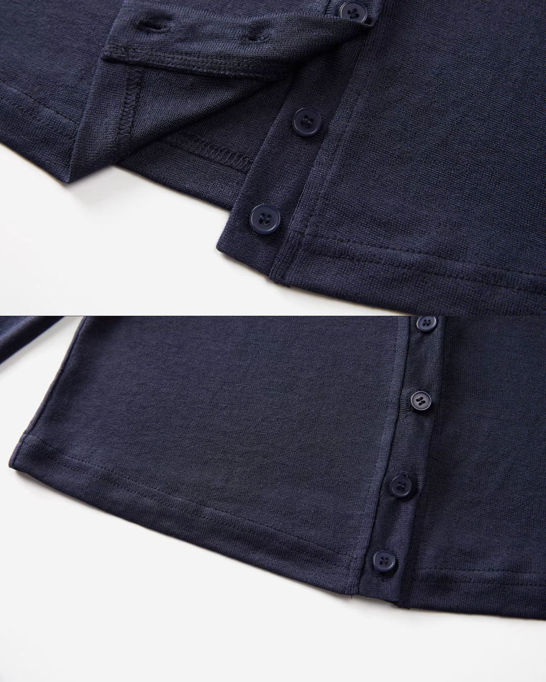 Navy Knit Cardigan & Flower Pattern Camisoal Dress CA0021