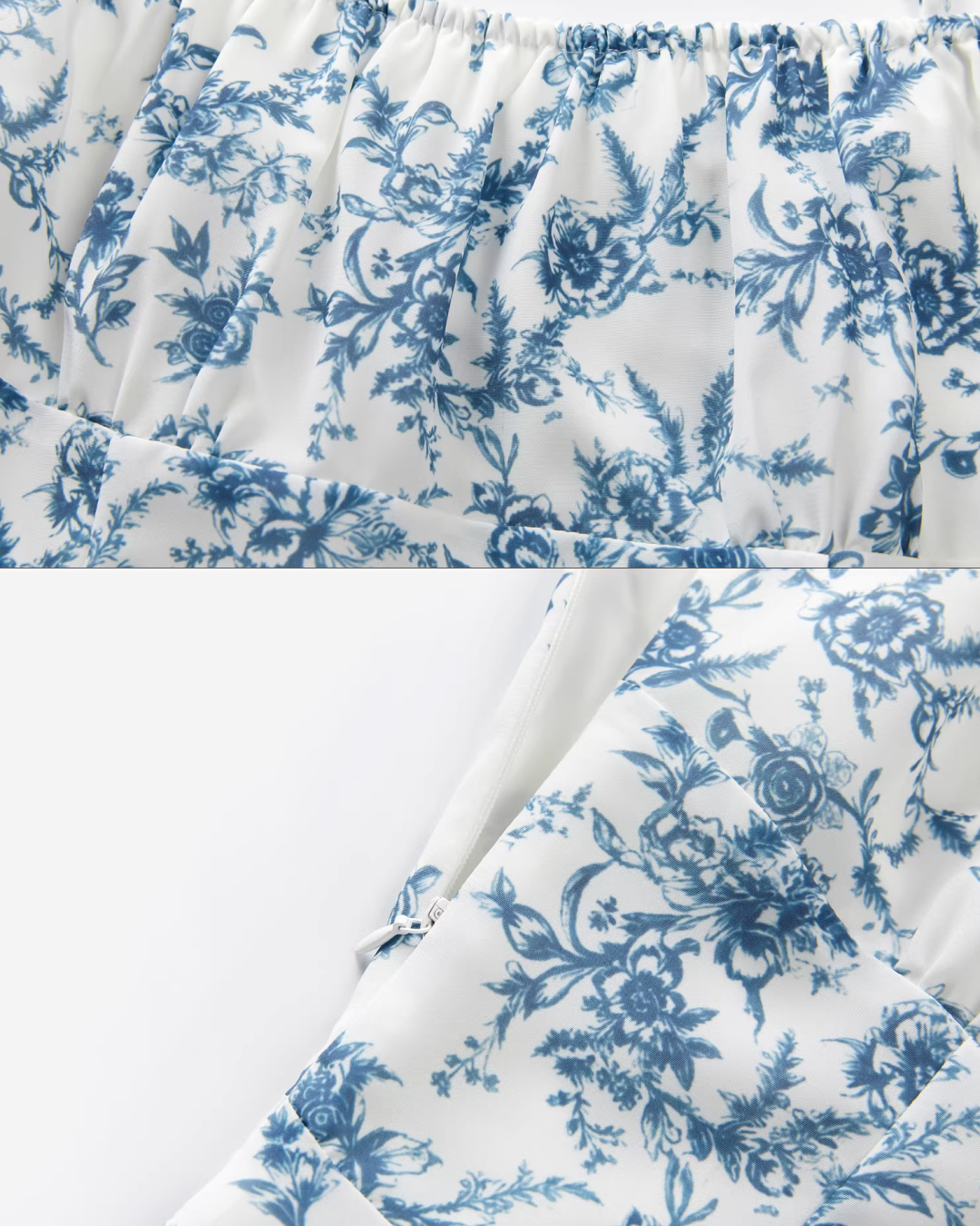 Navy Knit Cardigan & Flower Pattern Camisoal Dress CA0021