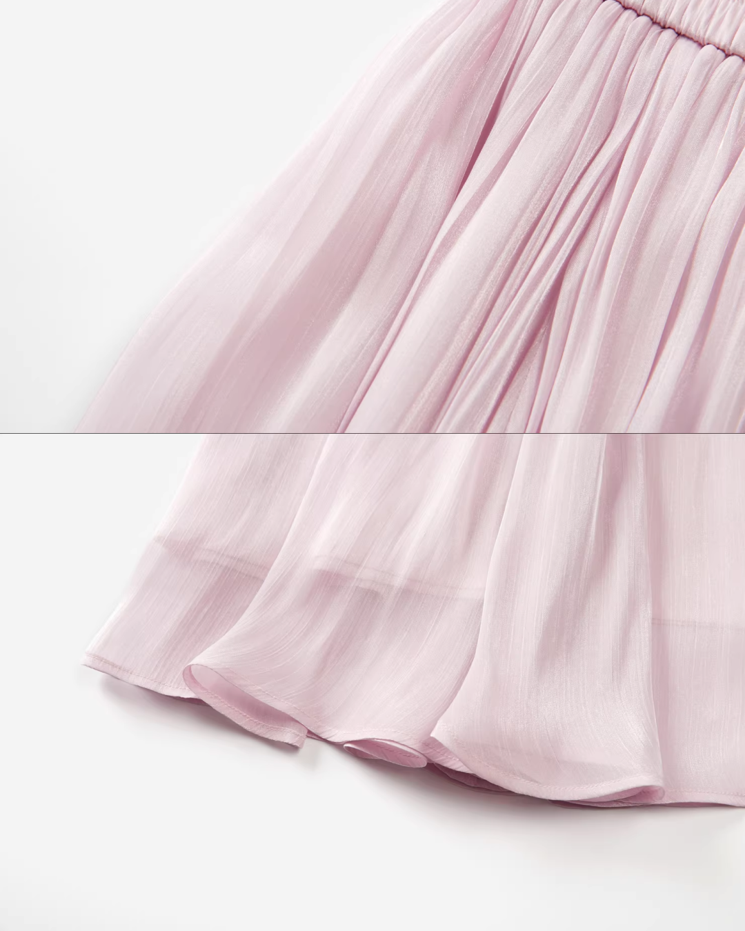 Off-shoulder Ribbon Design Cloth & Pink Long Skirt CA0023