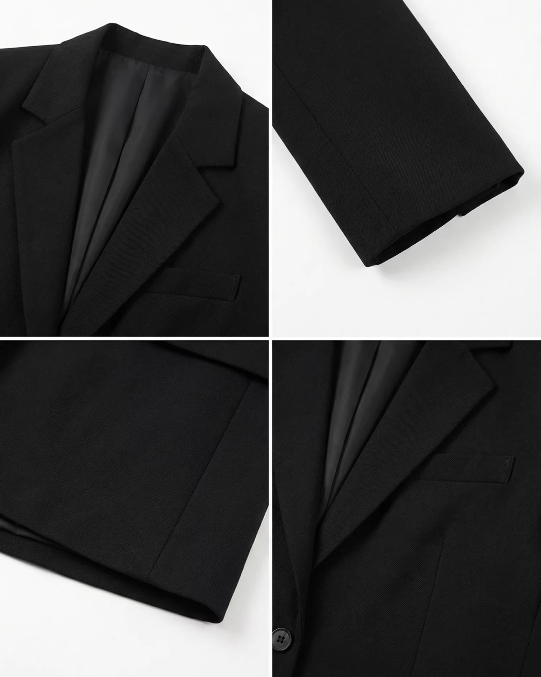 Black Jacket & Polka Dots Scarf & Polka Dots Camisoal Dress  CA0024