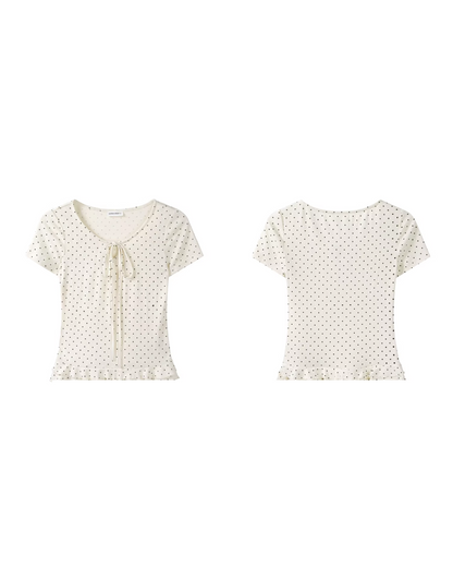 Polka Dot Short T-shirt CA0038