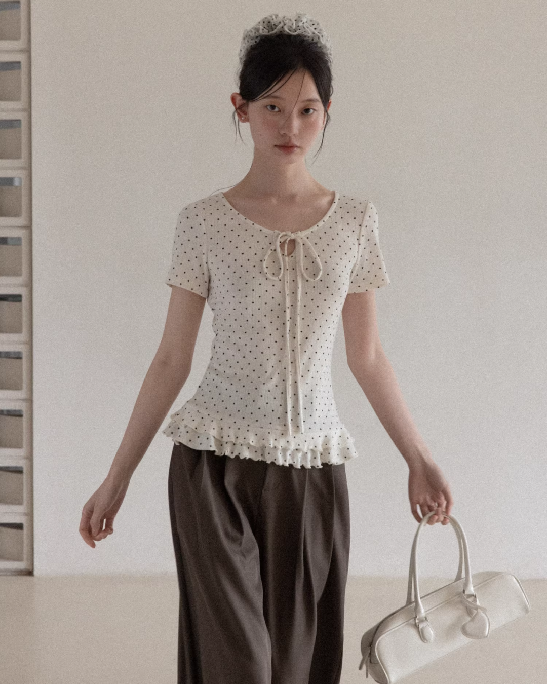 Polka Dot Short T-shirt CA0038