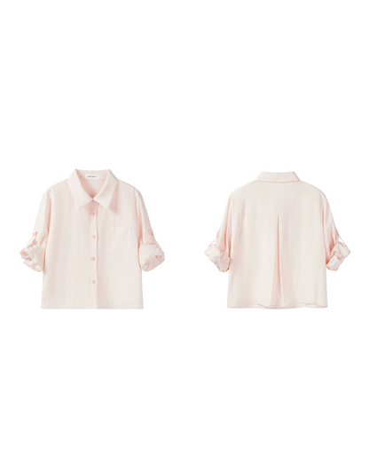 Cotton Pink Shirt & Cotton Pink Skirt CA0040