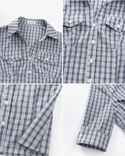 Half Sleeve Shirt & Navy Short Skirt CA0042