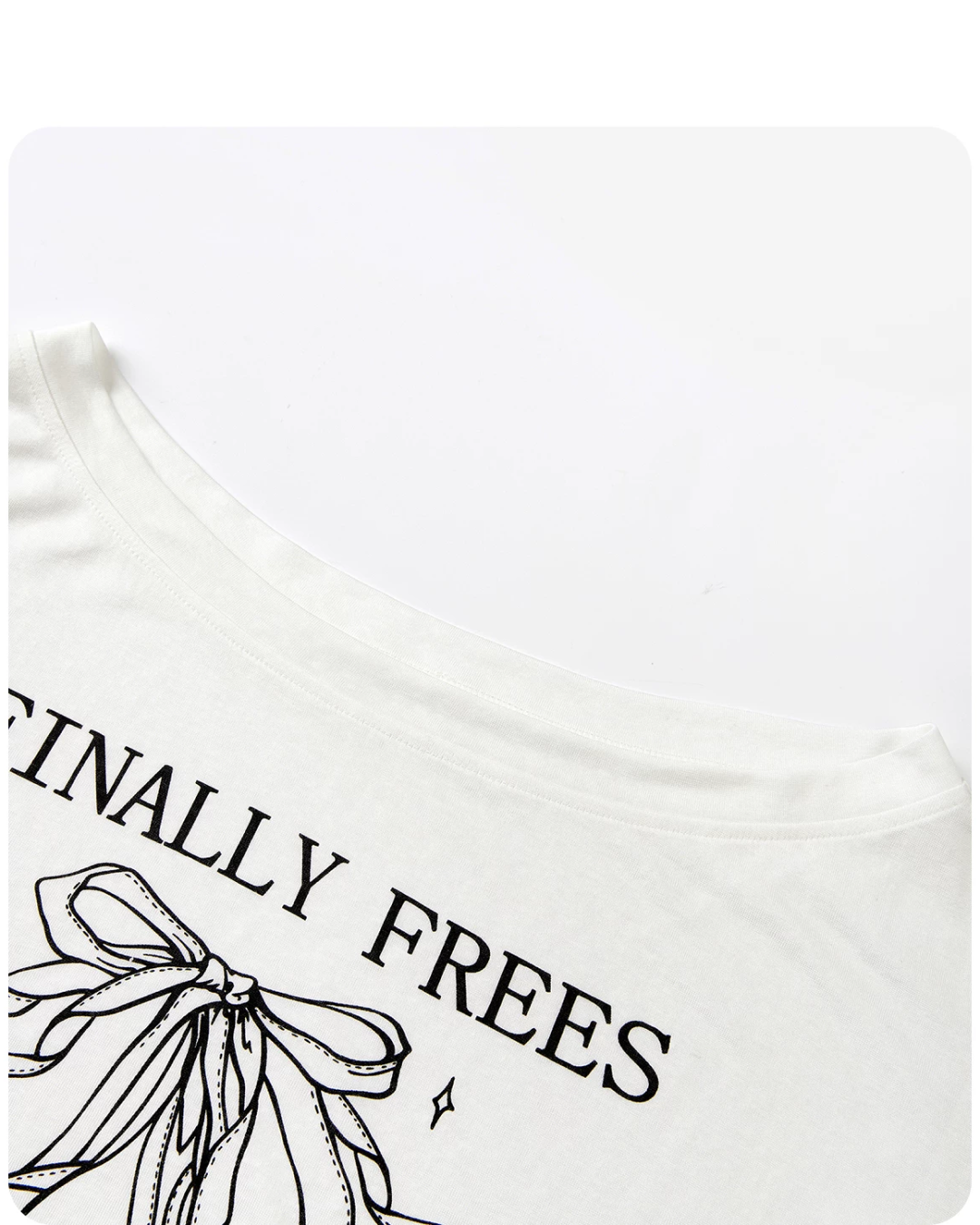 White Sheer Design T-Shirt CA0043